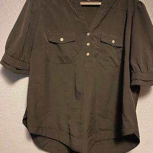 41 Hawthorn Black short sleeve Blouse. Size 2x.